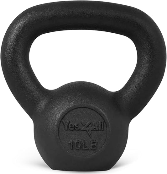 Yes4All 5-80 lbs Cast Iron Kettlebell for Dumbbell Weights Exercises, Gym, Full Body Home Workout Equipment, Push up, Grip and Strength Training