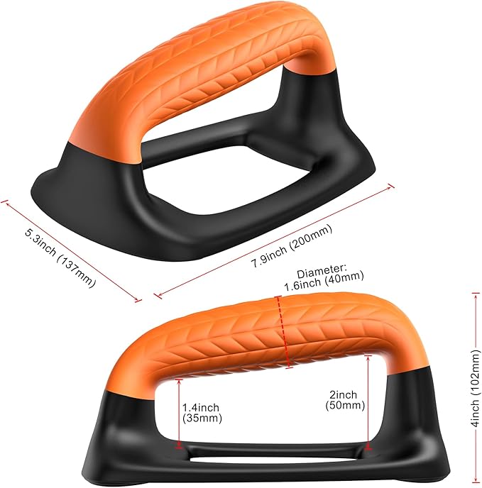 SELEWARE Push Up Bars Pushup Stands Handstand Bars, Soft Rubber Handle Provide Comfy Grip, Fit for Calisthenics, Fitness, Floor strength training, Stable and Sturdy Construction Support 500 lbs