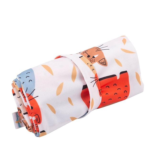 babygoal Wet Dry Bags for Baby Cloth Diapers, Washable Travel Bags, Beach, Pool, Gym Bag for Swimsuits & Wet Clothes with Two Zippered Pockets 3 Pack, 3LN26