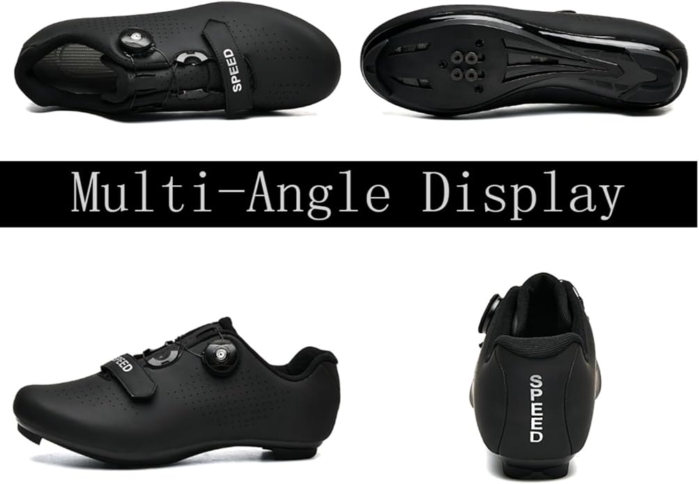 Unisex Cycling Shoes Compatible with pelaton Indoor Road Bike Shoes Mountain Shoes for Men & Women Delta Cleats Clip Outdoor Pedal Bicycle Shoes MTB Shoes for Men