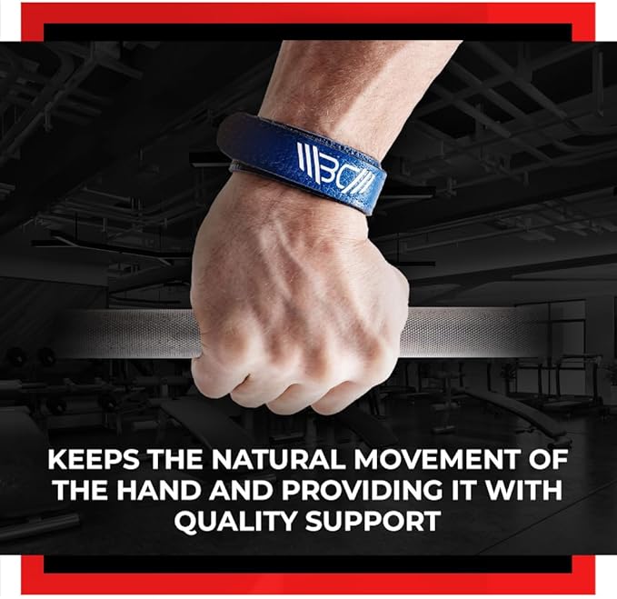 WARM BODY COLD MIND Leather Wrist Wraps for Weightlifting, Powerlifting, Gym – Heavy Duty Wrist Straps for Strength Training, for Men & Women