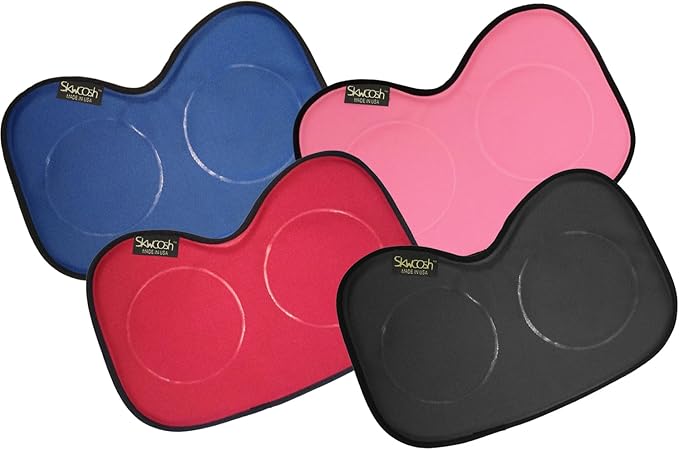 Skwoosh Row Pad Seat Cushion for Masters, Students, Scullers, Dragonboat, Outriggers, Accessories | Fits Concept2 | Gel Pressure Sitz Bone Comfort Relief | Made in USA (Pink)