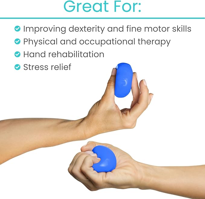Vive Therapy Putty For Adults, For Hand Therapy (2 Pack) - Occupational Sensory Stress Relief Tools - for Physical Exercise, Finger Pain, Grip Strength, Rehab, Arthritis, Forearms, Fidgeting, Motor Skills