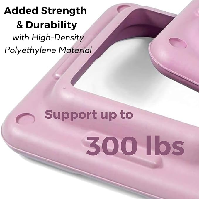 Yes4All 16"x16" Extra Adjustable Risers for Aerobic Exercise Workout Step Platform (Pair) - Not Included Aerobic Step Platform