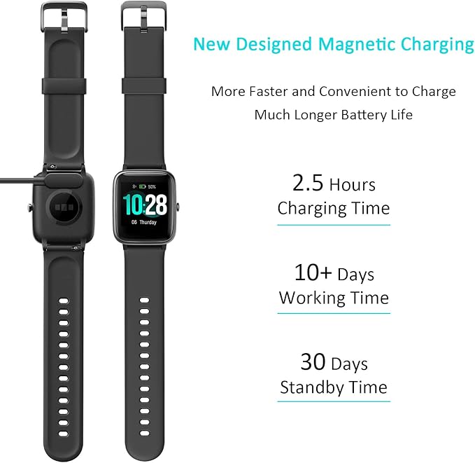 Fitpolo Fitness Tracker with Heart Rate Monitor, Smart Watch 1.8 inches Color Touch Screen IP68 Waterproof Step Calorie Counter Sleep Monitoring Pedometer Watches Activity Tracker for Women Men