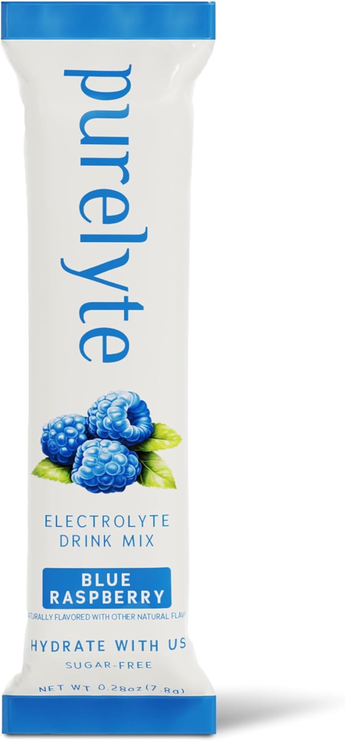 Electrolyte Drink Mix – Sugar-Free Hydration Powder Packets – Clean Electrolytes with Trace Minerals – Keto, Vegan, Gluten-Free – No Artificial Sweeteners – 30 Sticks – Blue Raspberry