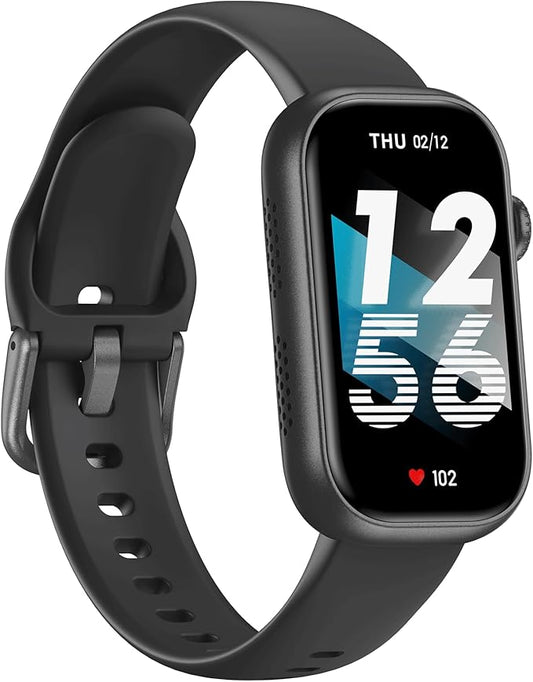 Fitness Tracker for Men Women, 24/7 Heart Rate, SpO2 and Sleep Monitor Health Watch, Calorie Step Counter Fitness Watch IP68 Waterproof Smart Watch for Android and iOS, Black