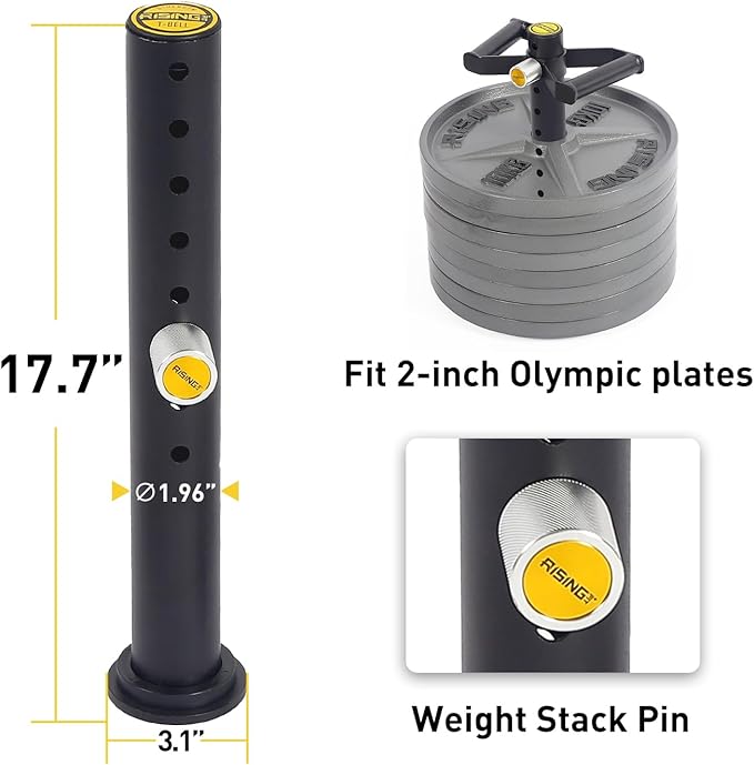 Adjustable kettlebell Handle, Heavy Duty Kettlebell Handle for Plates, Loading Pin with D-bar, Double D-bar and T-bar for Olympic Weight Plates, Hold Up 200lbs.