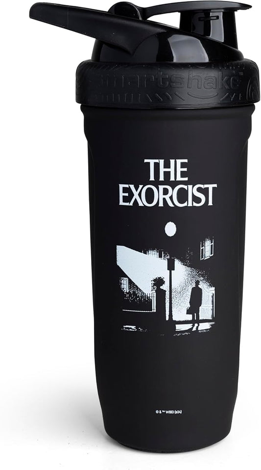 Smartshake Reforce Stainless Steel Protein Shaker Bottle 900 ml | 30 oz - Leakproof Screw-on Lid - BPA Free – Unisex - Non Insulated (The Exorcist)