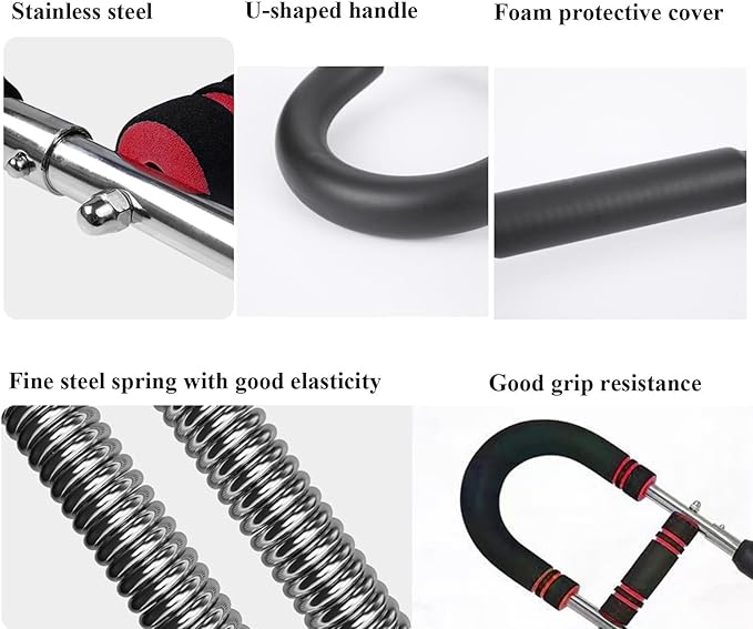 Twister Arm Trainer Adjustable 60-100lb Chest Shoulder Forearm Strength System Portable Full Body Workout Equipment for Home Gym Men Women Fitness Training