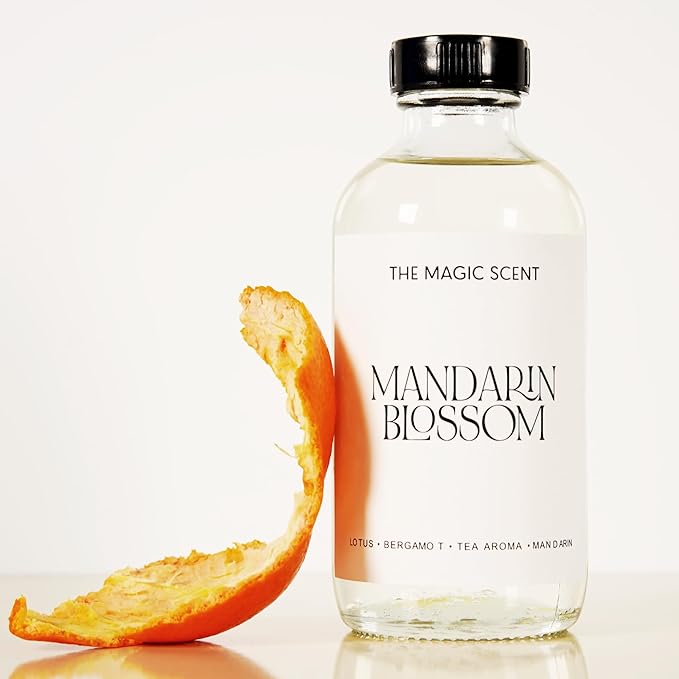The Magic Scent Mandarin Blossom Diffuser Oil - Hotel & Home Luxury Scents Inspired by St. Regis Hotel, Maldives - Diffuser Oil Scents for Home Designed for Use in All Diffusers - 4 fl oz, 120 mL