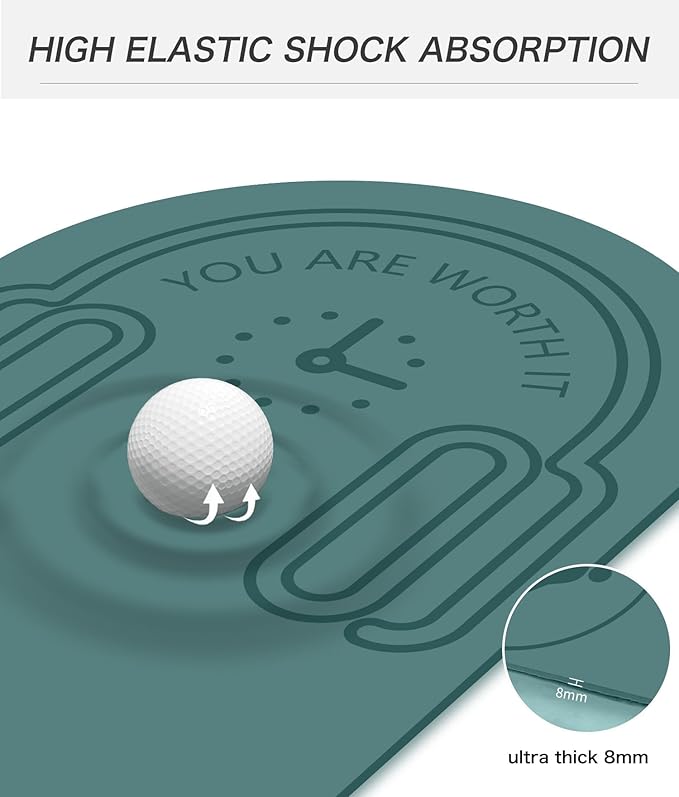 8/20/30mm Jump Rope Mat Fitness Exercise Mat Durable, Non-Slip, Workout Mats with Jump Rope & Carrying Bag for Home Gym Flooring (55"x 24")