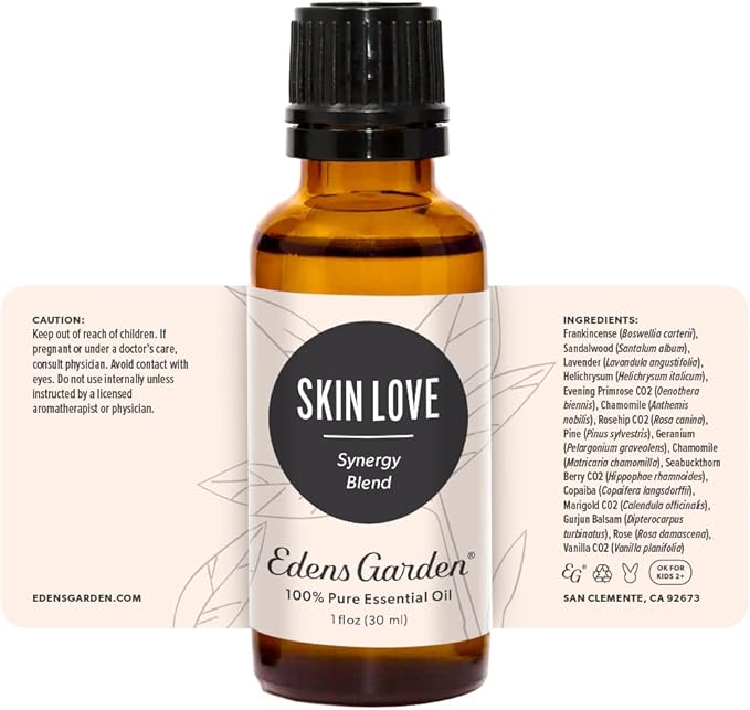 Edens Garden Skin Love Essential Oil Blend- 100% Pure Premium Grade, Undiluted, Natural, Therapeutic, Aromatherapy, The Best for Skin, Face, Hair 30 ml (1 fl oz)