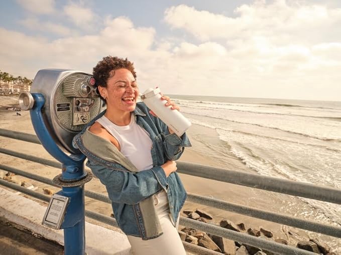 Stanley IceFlow Flip Straw 2.0 Water Bottle 24 OZ | Built-In Straw with Larger Opening | Lightweight & Leak-Resistant | Insulated Stainless Steel | BPA-Free | Navy