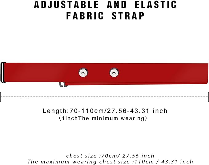 FITCENT Heart Rate Monitor Chest Replacement Strap Compatible with Polar H10 H9 H7, Adjustable Soft HR Belt Work for Polar Heart Rate Sensor Garmin HRM200