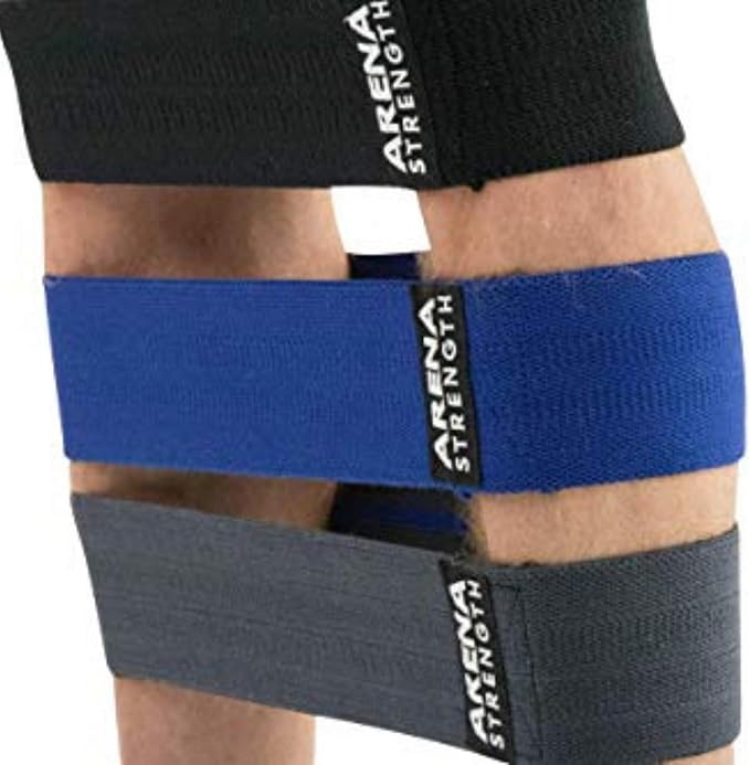 Arena Strength Fabric Booty Bands - Fabric Exercise Bands for Legs and Butt | Fabric Resistance Bands | Hip Resistance Bands with Workout Guide and Carry Case