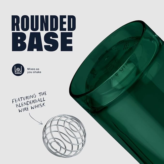 BlenderBottle Shaker Bottle Pro Series Perfect for Protein Shakes and Pre Workout, 24-Ounce, Green