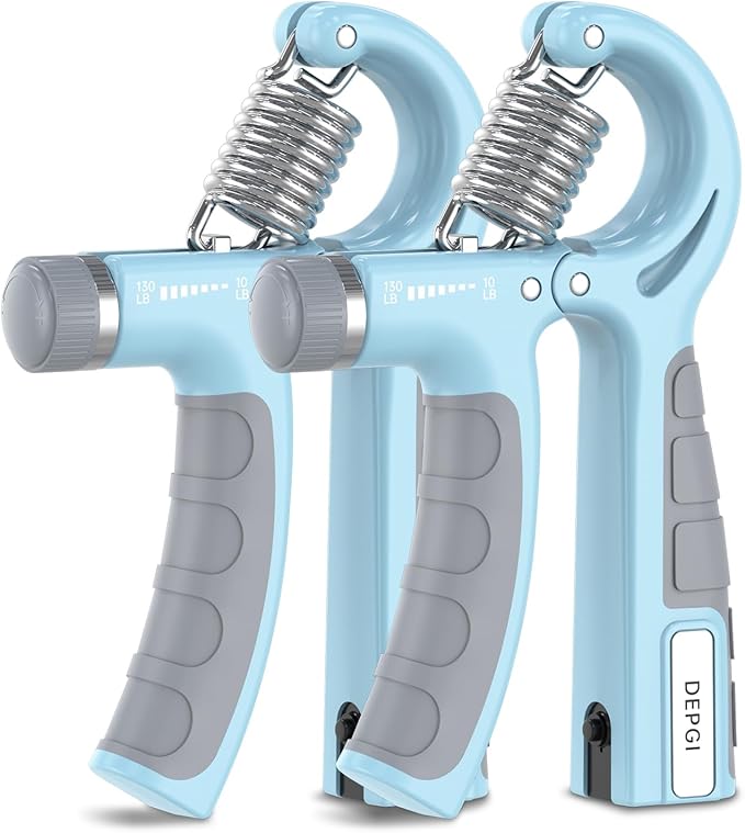 DEPGI Smart Grip Strength Trainer with App, Digital Hand Gripper with 10-130LB Resistance for Muscle Building & Injury Recovery(2 Pack)