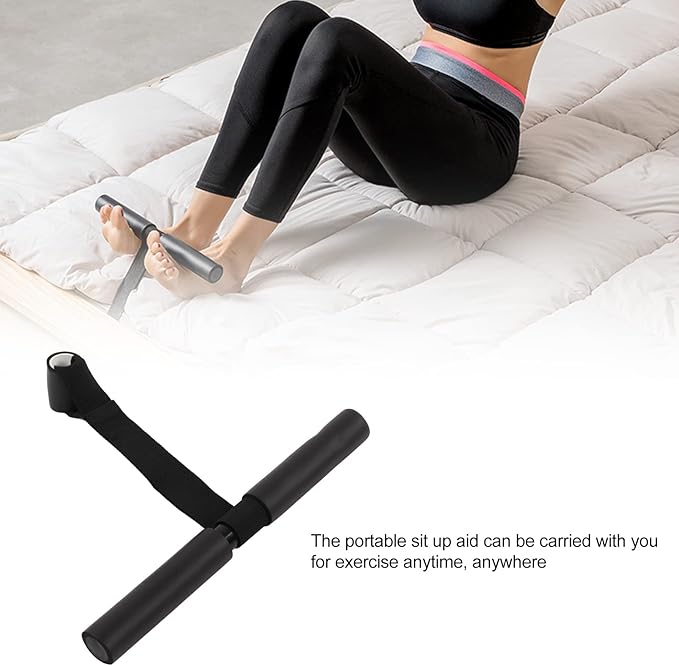 Door Sit Up Bar, Barbell Doorway Situp Bar Sit Up Assistant Device Abdominal Core Workout Equipment for Men Women Exercise