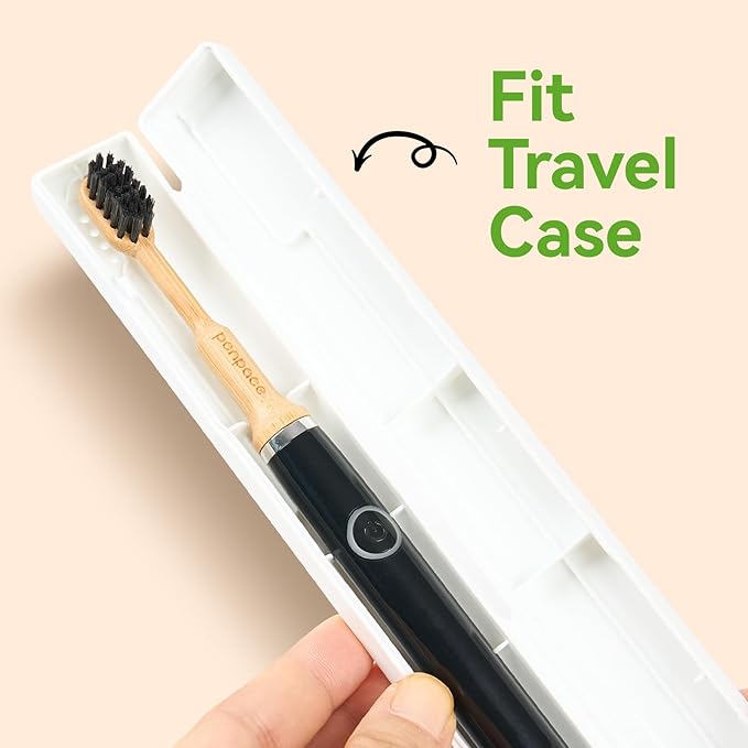 Bamboo Toothbrush Heads Compatible with Gleem, Soft Castor-Oil Bristles, Biodegradable Toothbrush Replacement Heads, Eco-Friendly & Daily Cleaning