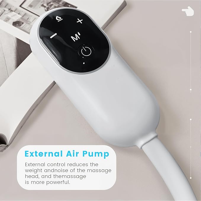 Hooded Head Massager, Eye Massager with Heat,Rechargeable Scalp Stress Relief Device for Headaches & Fatigue, Ideal for Relaxation, Great Gift for Mom Dad