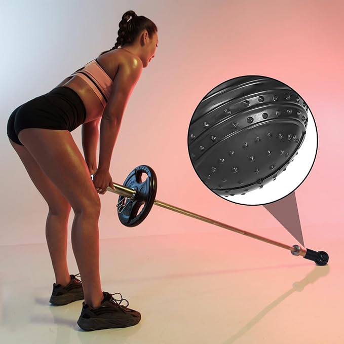 Landmine Attachment for Barbell, Fits 2 Inch Olympic Barbells, Rubber Barbell Landmine can be Used for Push Presses, Rows, Rotations, Clean Squats and Other Exercises