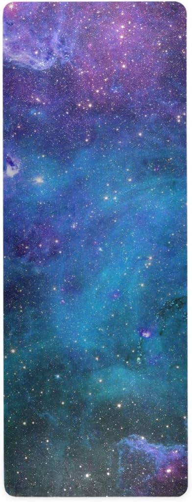 Galaxy Stars Yoga Mat Non Slip Thick Kids Eco Friendly Rubber Workout Foldable Yoga Mat Women Exercise
