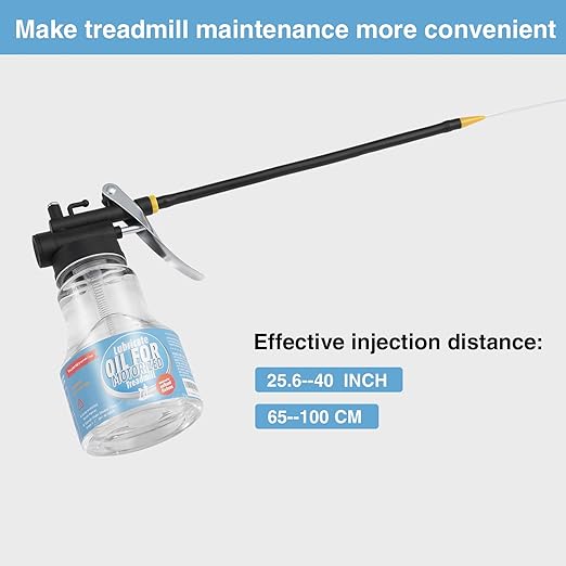 Silicone Treadmill Lubricant for Belt/Lubes |8.45 Ounce, High Temperature Resistant and Stable Lubricant,Treadmill Oil Belt Lubricant,Equipped with Oil Pump and Long Hose, Easy to use
