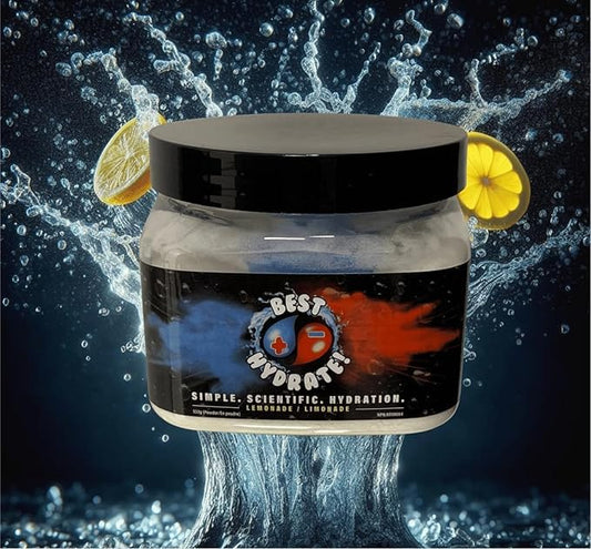 Best Hydrate Lemonade Electrolyte Hydration Powder Mix for Energy, Sports, Workouts, 16 oz Drinks