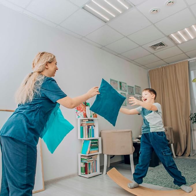 Wooden Wobble Balance Board - 37'' Natural Wobble Board, Montessori Open-Ended Toy, Waldorf Learning & Core Strength Exercise