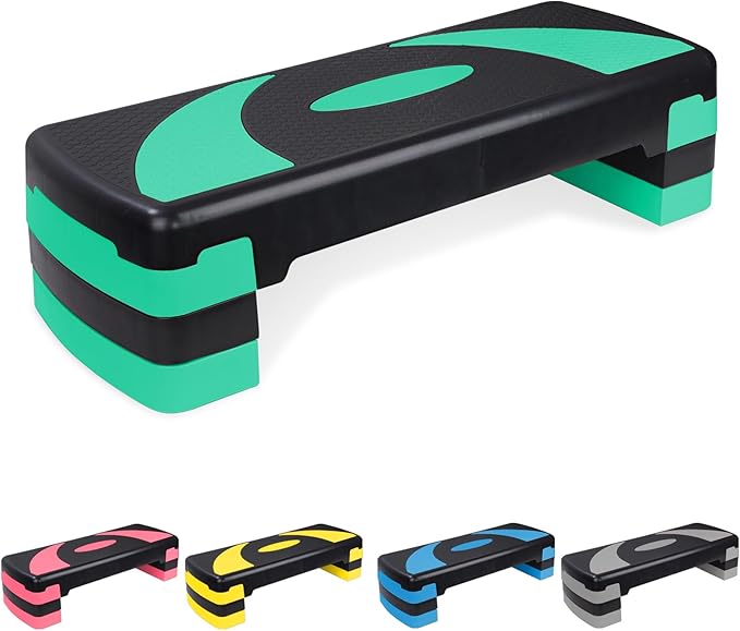 Adjustable Exercise Workout Aerobic Stepper Step Platform Trainer
