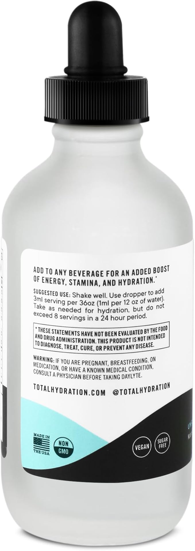 Daylyte Electrolyte Drops, Unflavored, Sugar Free Daily Hydration Supplement with Magnesium, Calcium, & Zinc (39 Servings)