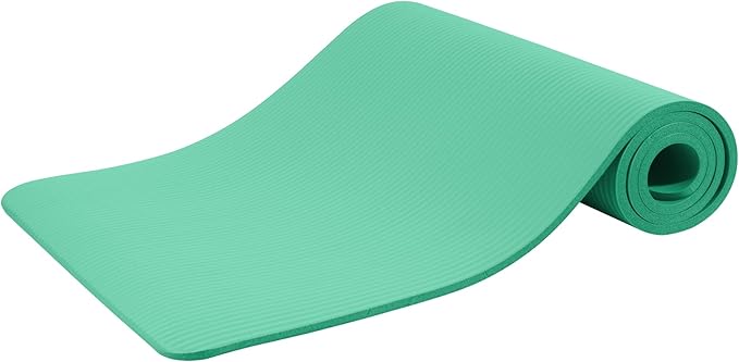 Quality Exercise Yoga Mat, 1/2-Inch Thick High-Density Foam for Full-body workout, Anti-Tear and non-slip Surface, Includes Carry Strap for Home & Studio Workouts,Multiple Options