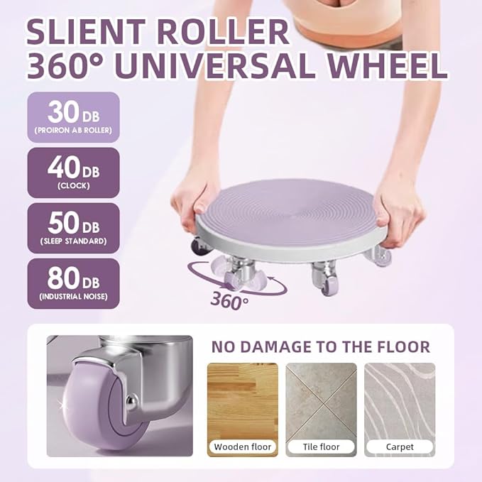 Ab Roller Wheel with Knee Mat, Abs Workout Equipment for Abdominal & Core Strength Training, Abdominal Roller for Men Women, Home Gym Exercise