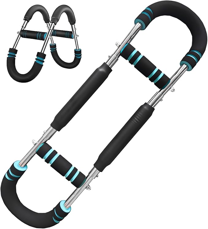 Twister Arm Trainer, 40-100lb Adjustable Chest Workout Equipment, Portable Power Twister Bar, 2025 New Adjustable Twister Arm Chest Exerciser,Detachable Design Fitness Anywhere