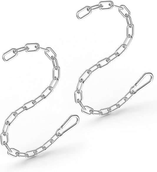 Fitness Chain, Weight Lifting Chains, Cable Machine Extension Chain, 304 Stainless Steel LAT Pull Cable Extension Weight Machine Chain, Curl Bar Chain for Home Gym