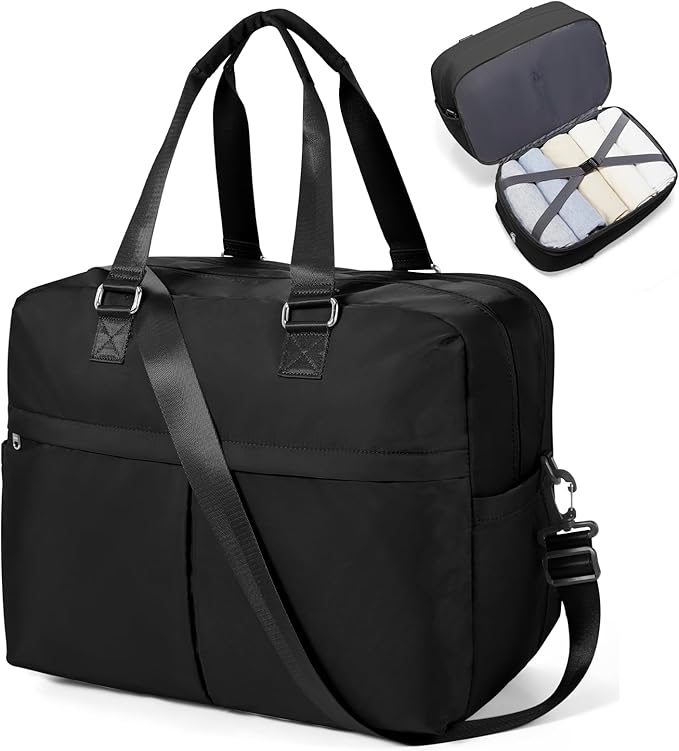 Gym Bag Womens,Travel Duffel Carry on Bag Sport Tote Bag Weekend Overnight Bag