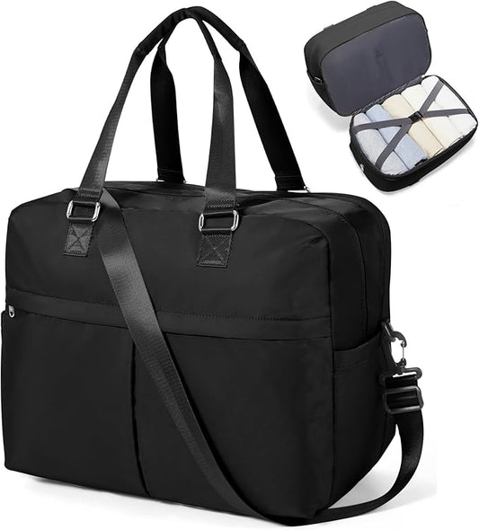 Gym Bag Womens,Travel Duffel Carry on Bag Sport Tote Bag Weekend Overnight Bag