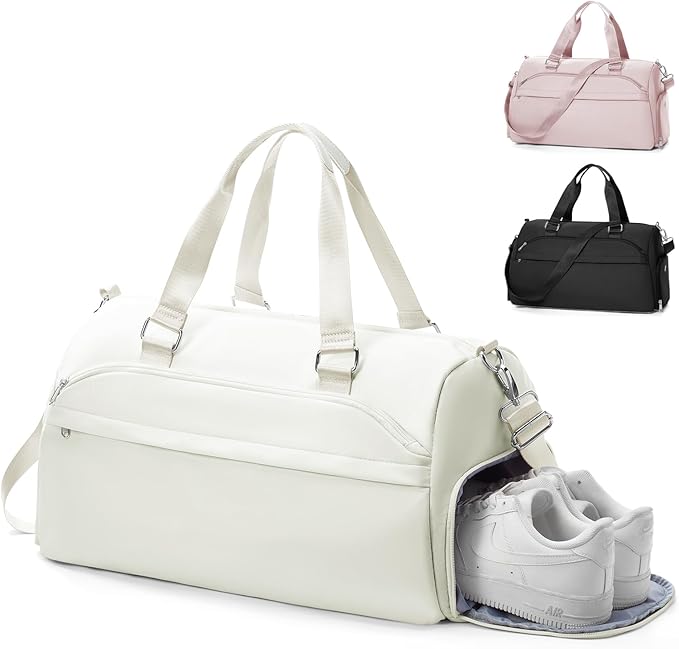 Gym Bag Womens,Travel Duffel Carry on Bag Sport Tote Bag Weekend Overnight Bag