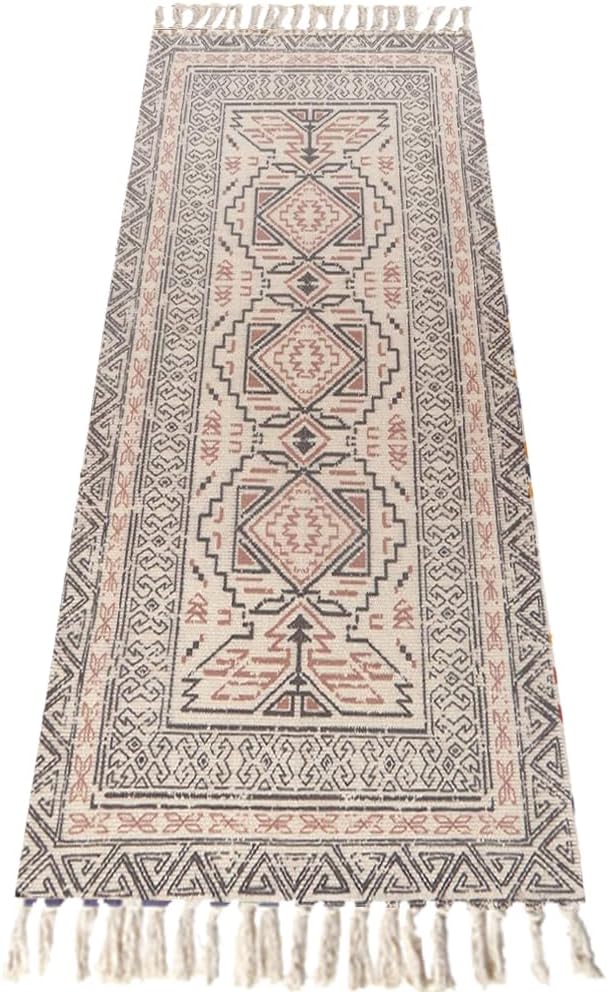 Cifupy Handmade Organic Yoga Mat made with Organic Cotton Yoga Mat - Non Slip Hand-Woven Foldable Yoga Rug Provides Excellent Comfort, Traction & Support for Indoor & Outdoor Use - 24 x 72 Inches