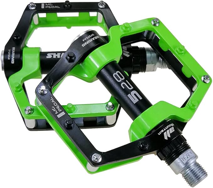 Bicycle Pedals-Aluminium Alloy Bicycle Pedals-Mountain Bike Pedals with Removable Non-Slip Studs 9/16