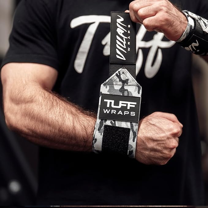 Villain Wrist Wraps for Weightlifting & Powerlifting – Adjustable Support Straps for Men and Women – Ideal for Strength Training, CrossFit, Bodybuilding – Durable Comfort to Eliminate Wrist Pain