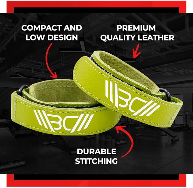 WARM BODY COLD MIND Leather Wrist Wraps for Weightlifting, Powerlifting, Gym – Heavy Duty Wrist Straps for Strength Training, for Men & Women