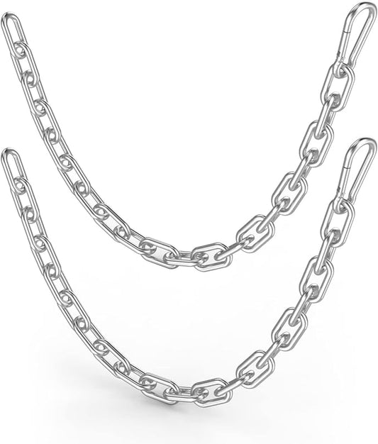 Fitness Chain, Weight Lifting Chains, Cable Machine Extension Chain, 304 Stainless Steel LAT Pull Cable Extension Weight Machine Chain, Curl Bar Chain for Home Gym
