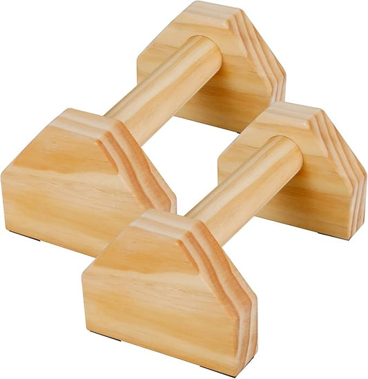Wooden Push-up Bars, Pushup Stands, Push up Bracket, Push-Up Frame with Ergonomic Handle, Non-slip Base Home Workout Equipment, Push up Bracket Board Parallettes for Indoor Fitness Training