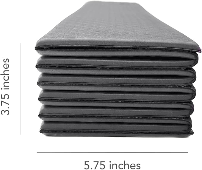 Numu Foldable Yoga Mat with Yoga Carrying Strap - Nonslip, Lightweight, and Portable 1/4” Inch Thick Workout Exercise Mat - Perfect for Easy Storage and Travel