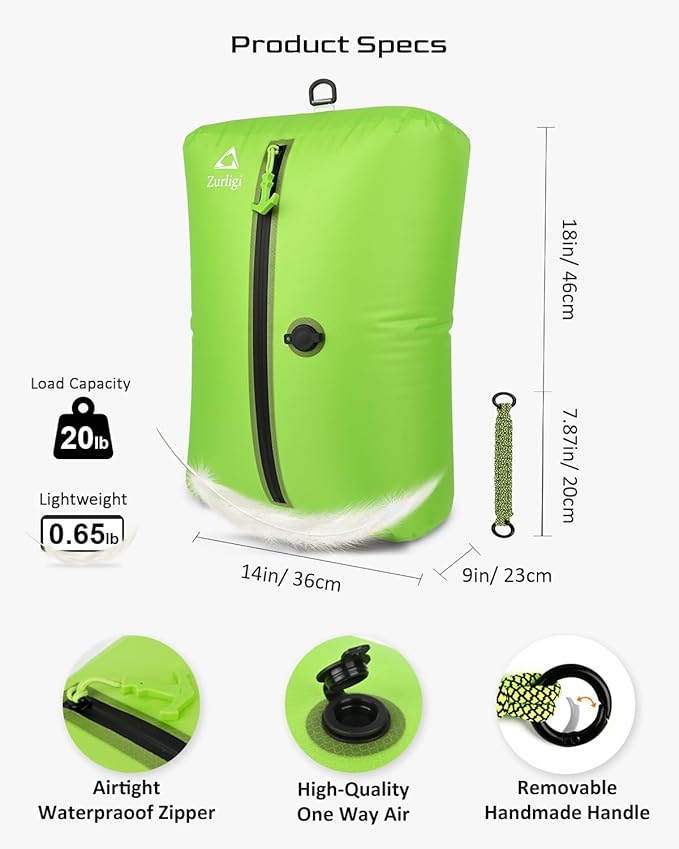Zurligi Vacuum Compression Bags with Pump for Travel - Reusable, Portable Travel Pack Vacuum Bag Kit for Suitcases, Backpack