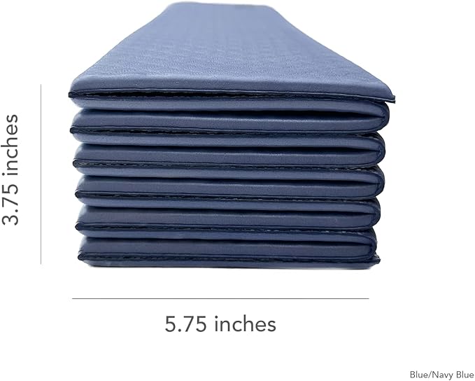 Numu Foldable Yoga Mat with Yoga Carrying Strap - Nonslip, Lightweight, and Portable 1/4” Inch Thick Workout Exercise Mat - Perfect for Easy Storage and Travel