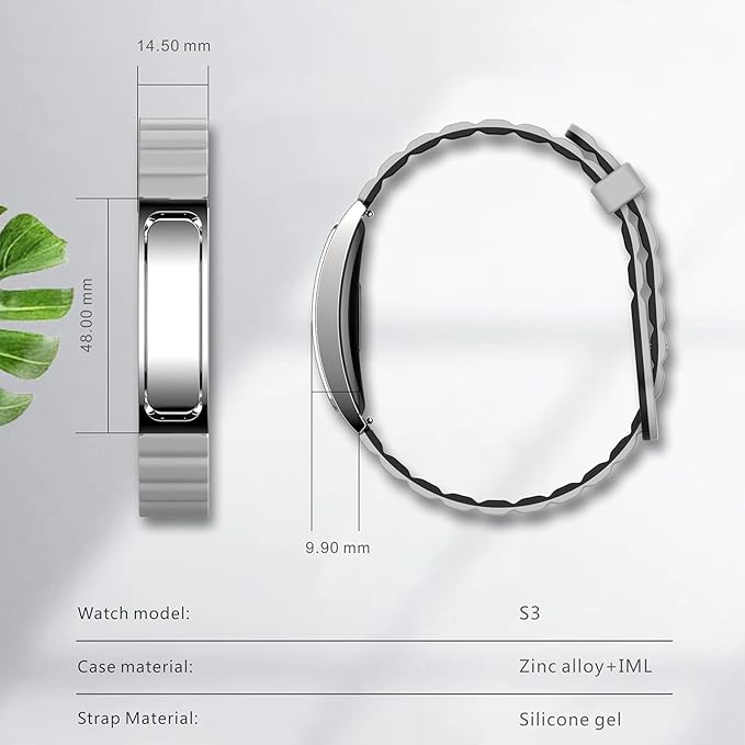 Fitness Tracker Fitness Watch with Heart Rate Monitor Step Counter Sleep Tracking for Women for Android iOS Silvery