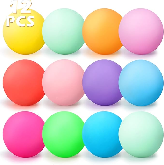 12 Pcs Stress Balls Set for Adults and Kids - Squishy Ball Sensory Fidget Toys for Anxiety Relief - Squeeze Ball Party Favors Bulk Pack - Classroom Prize - Birthday Halloween